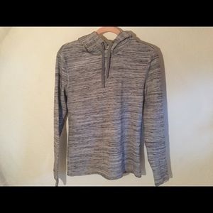 Grey hooded sweatshirt